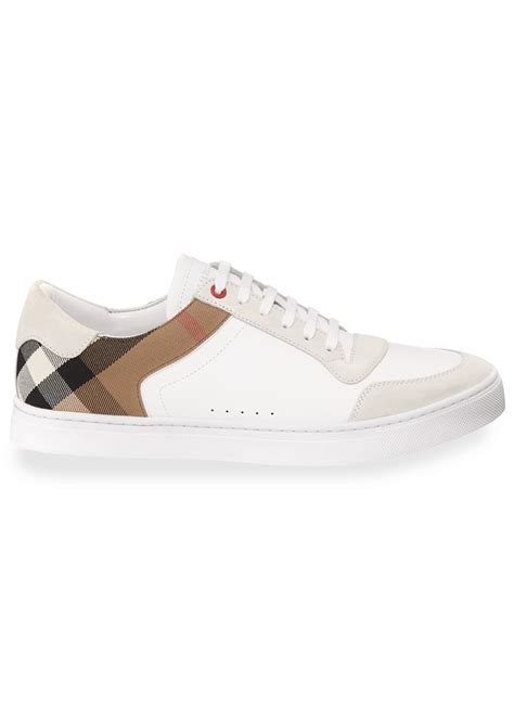 Burberry Men's Reeth Leather House Check Low